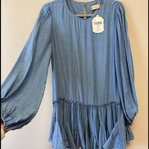 Alter’d State | Steel Blue Dress | Size M | Brand New | Shift Dress